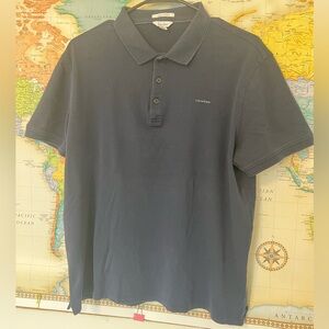 Calvin Klein Dark Blue Polo Shirt size L